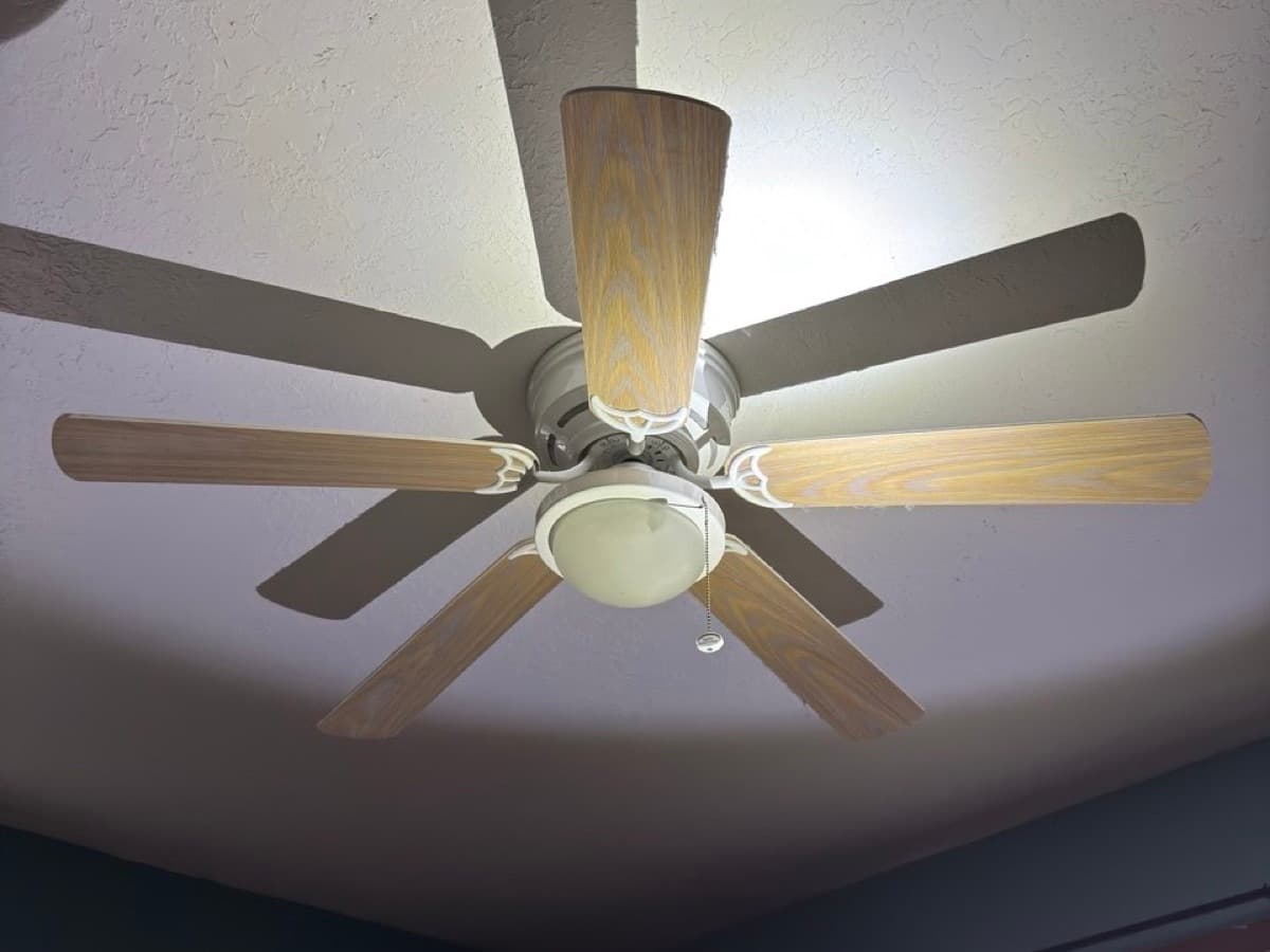 Ceiling fan installed in bedroom Portland — EVN Handyman
