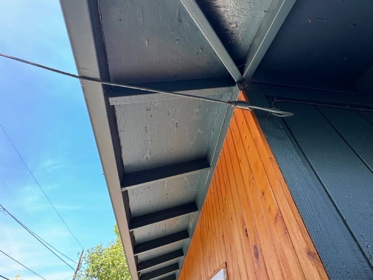 Exterior soffit and eave painting Portland — EVN Handyman